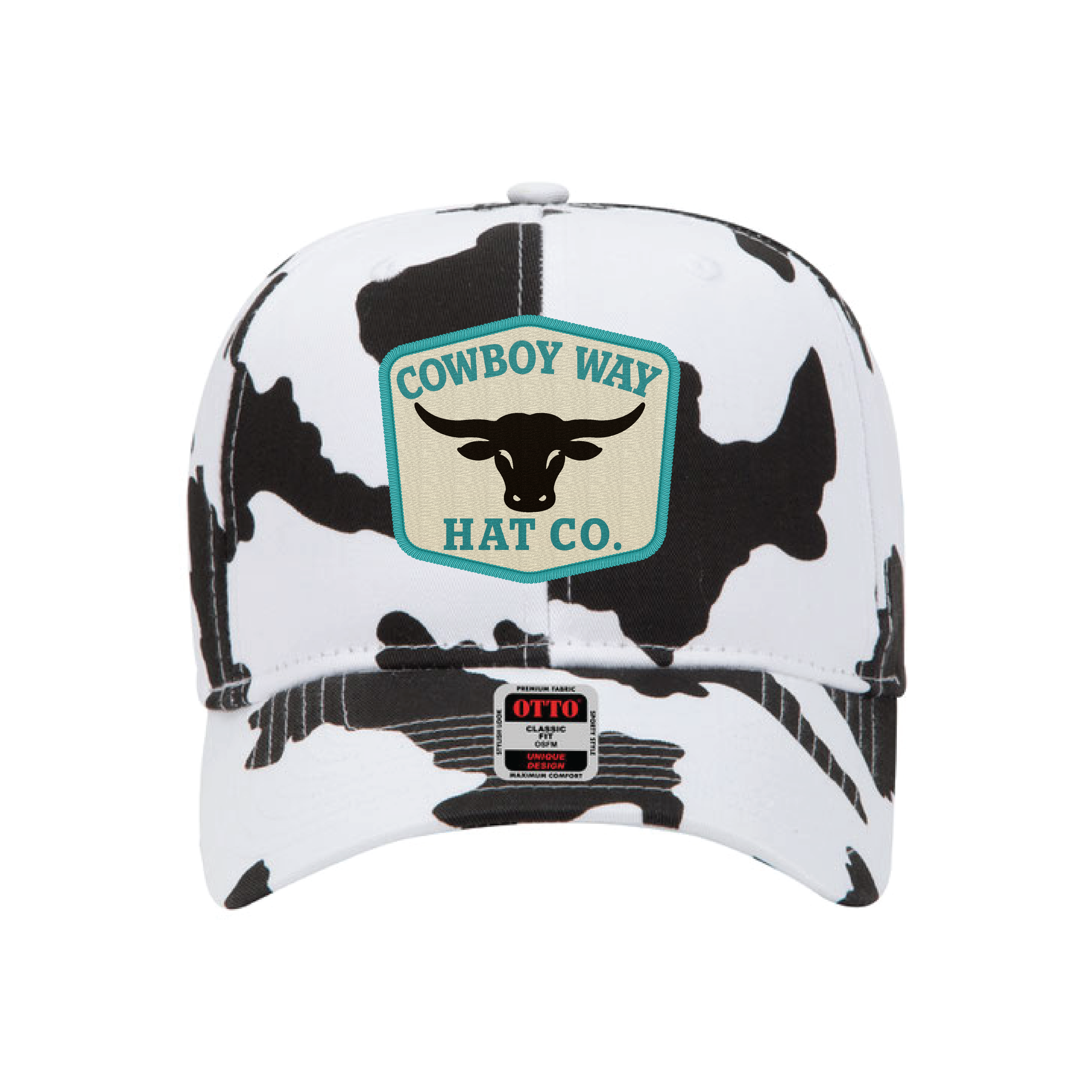 Cowboy Way Cow Print Cap