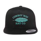 Cowboy Way Feather Black Cap