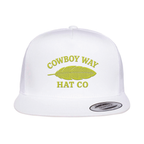 Cowboy Way Feather White Cap