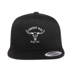 Cowboy Way Longhorn Black Trucker Cap