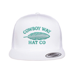 Cowboy Way Feather White Cap