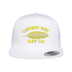 Cowboy Way Feather White Cap