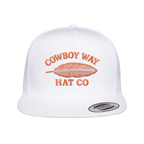 Cowboy Way Feather White Cap
